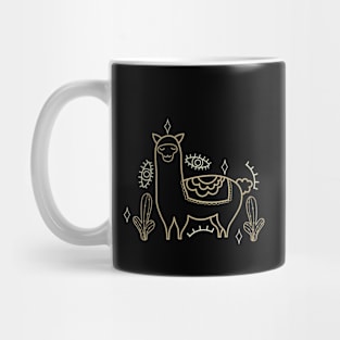 Golden Llama Mug